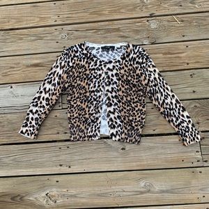 Cheetah Print Cardigan